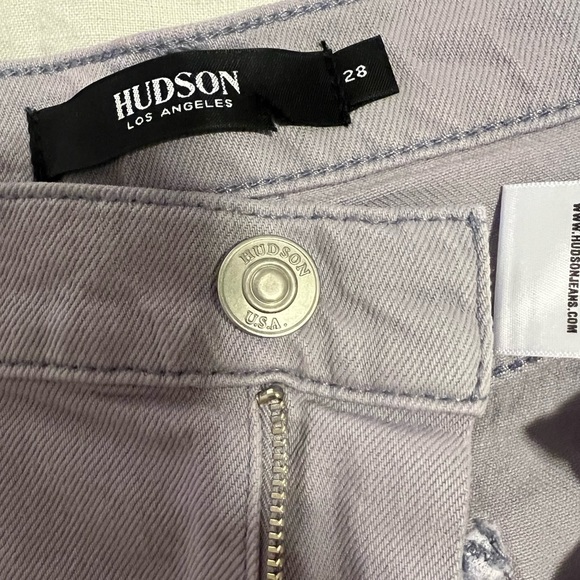 Hudson - Remi Straight Jeans - Soft Lavender - Size 28 - Picture 10 of 12